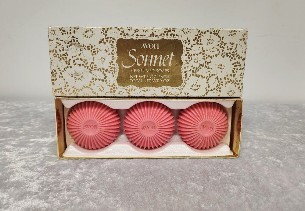 NIB Vintage Avon Sonnet Perfumed Soaps from the 1970s
